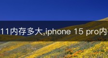 iphone11内存多大,iphone 15 pro内存