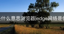 edge是什么意思浏览器|edge网络是什么意思