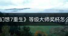 《最终幻想7重生》等级大师奖杯怎么解锁