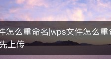 wps文件怎么重命名|wps文件怎么重命名手机 显示要先上传